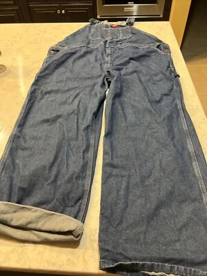 Dickies Bib Overalls Men’s I Blue  Denim  Sz 50x30 - Image 1 of 4