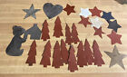 Metal Tin Christmas Trees, Stars, Bear, Heart for Crafting
