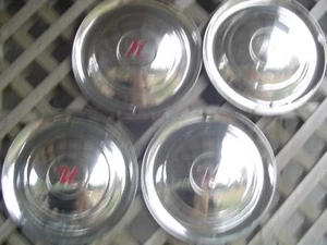 1954 54 Nash Rambler 15 In. Cappucci Mozzo Ruota Cover Centrale Antique Vintage - Picture 1 of 6
