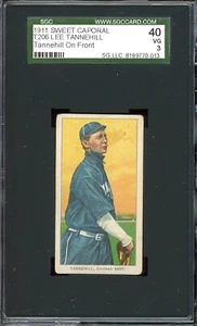 1909-11 T206 Sweet Caporal Baseball Lee Tannehill SGC 3 - Picture 1 of 2
