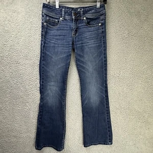 American Eagle Jeans Womens 2 Short Stretch Original Bootcut Flare Denim Pants - Picture 1 of 16