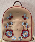 TOUS Mały plecak torba Miś Skóra syntetyczna Niebieski Czerwony Beżowy Prezent h11,8" *189