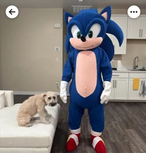 Sonic The Hedgehog Lookalike Mascot Costume - Premium Quality - UK seller - Picture 1 of 4