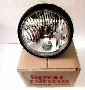 Genuine Royal Enfield Classic 350cc 500cc Black Headlight Beam Assembly - Foto 1 di 3