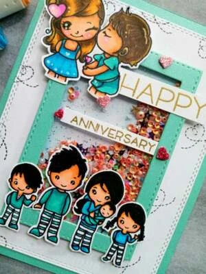 Cute Birthday Card Happy Cards Anniversary Card Handmade Gift Greeting Card - Image 1 of 4