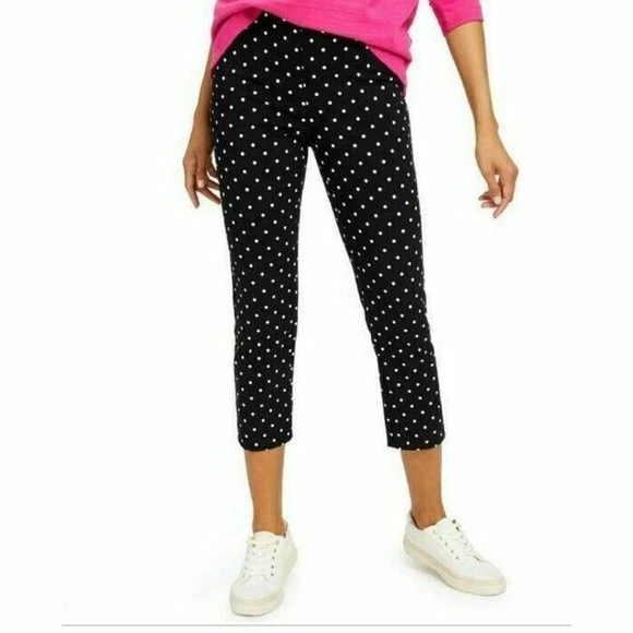 Charter Club Tummy-control Dot SKINNY Leg Capris Size 6