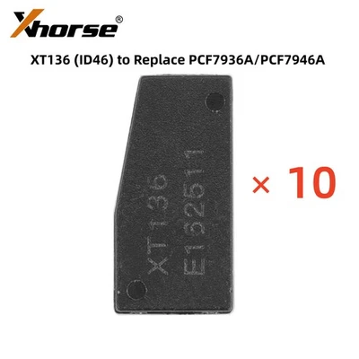 10pcs/lot XHORSE XT136 (ID46) Car Key Chips to Replace PCF7936A/PCF7946A - Image 1 of 4
