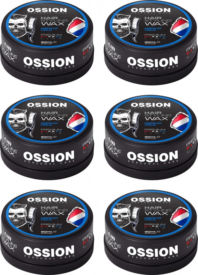 Morfose Ossion Barber Line Hair Styling Wax Medium Hold 6x150 ml - Bild 1 von 1