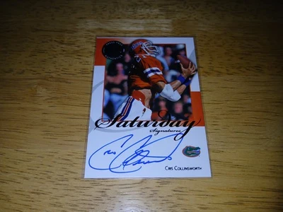 2008 Press Pass Legends CRIS COLLINSWORTH Saturday Signatures Auto. Florida. - Image 1 of 4