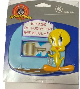 Luz Nocturna Pájaro General Electric Looney Tunes TWEETY De Colección NUEVO Antiguo Stock 2000 - Imagen 1 de 12