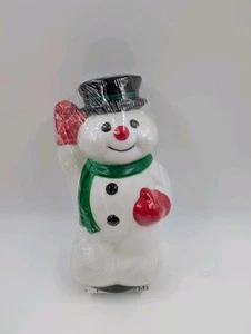 Weihnachten Schneemann Blasform 10" Weg Licht Topper nur allgemeine Schaumkunststoffe - Bild 1 von 5