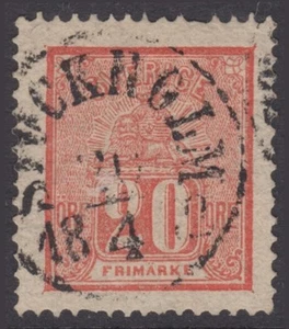SWEDEN , 1862 - Sc #16 - 20ø - USED - Bild 1 von 2