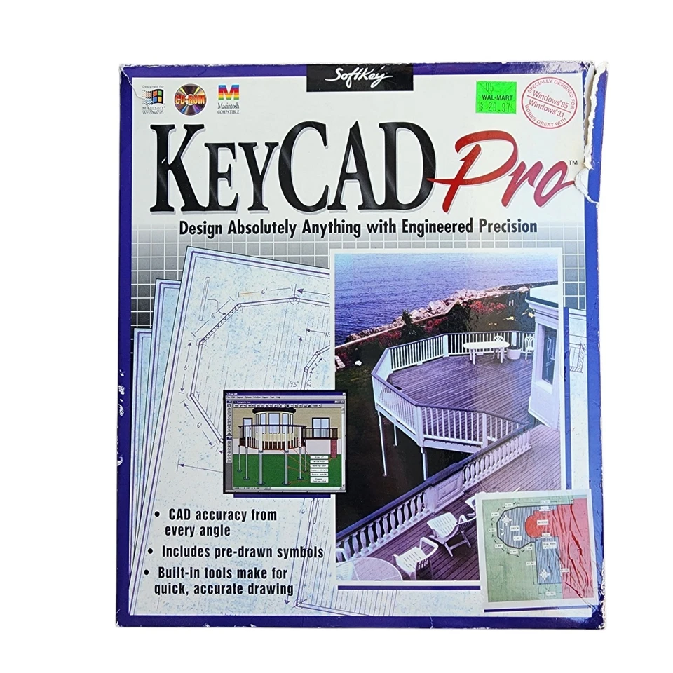Softkey KeyCad Pro Big Box (CD-ROM, Windows 3.1, 95)  - Image 1 of 4
