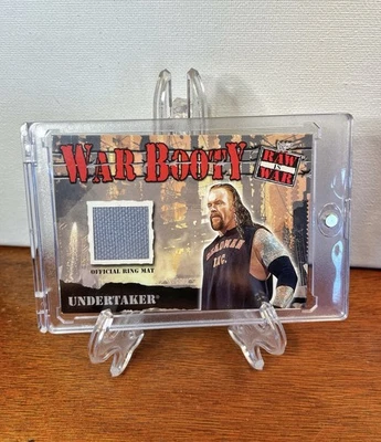 RARE!🔥WWF Raw is War Wrestling War Booty Relic UNDERTAKER Ring Mat PATCH WWE - Image 1 of 4