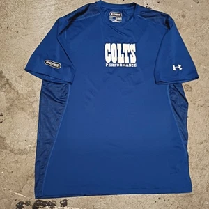 👾Under Armour NFL Indianapolis Colts Combina autentica camicia blu taglia 22x29 - Foto 1 di 10