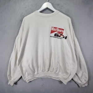Sudadera Marlboro Hombre 2XL Blanca Campeonato Mundial Equipo De Colección Años 90 - Imagen 1 de 15
