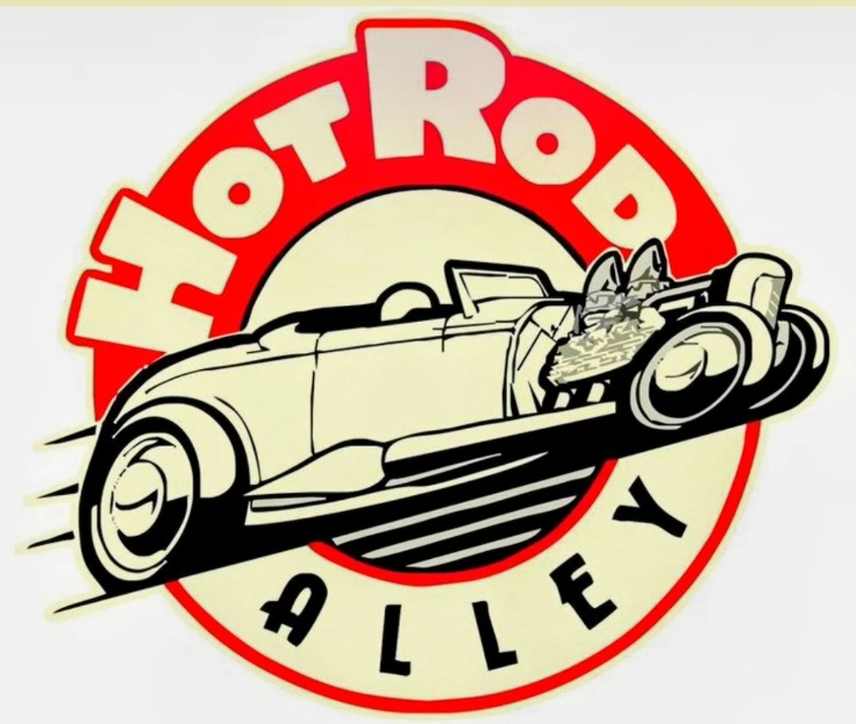 RAT ROD HOT ROD CHOPPER BIKER MOTORCYCLE RAT FINK  VINTAGE RACING  STICKER - Image 1 of 1