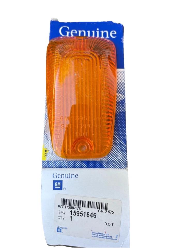 NUEVO OEM 1988-2000 GMC Chevrolet K1500-K3500 ámbar techo separación lámpara lente Foto 1 de 1