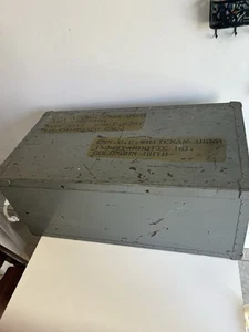 WW2 Vintage Navy Footlocker Trunk - Picture 1 of 12