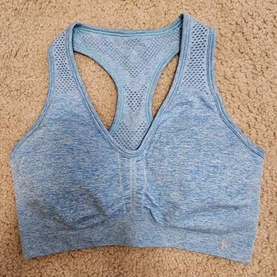 Danskin Sports Bra for Women with Pads - High Impact Athletic Bra Blue Sz S-M - Imagem 1 de 4