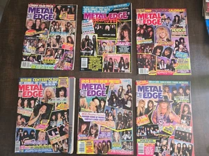 METAL EDGE MAGAZINE Lot of 6 1988-1989 Poison Metallica Guns N Roses Def Leppard - Bild 1 von 11