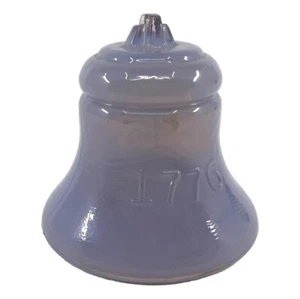 Vintage Degenhart Glass 1776 - 1976 Liberty Bell Bicentennial Blue Purple Marked - Picture 1 of 6