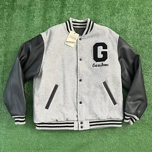 Guess Jeans Varsity Letterman Vintage Wool Flight Reversible Bomber Jacket NWT - Picture 1 of 14