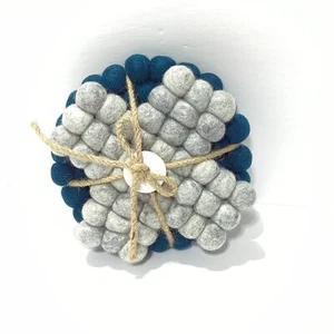 Anthropologie Felt Trivets Set NWT Heart Felt Trivets Wool - Picture 1 of 9