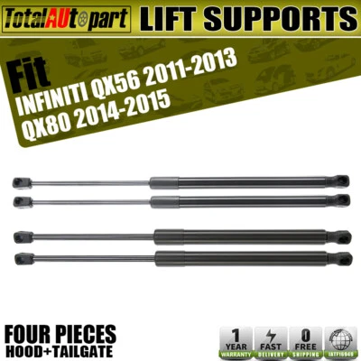 4 件装升降支撑支柱罩和尾门适用于英菲尼迪 QX56 QX80 2011 - 2016 6016 — 第 1/4 张图片