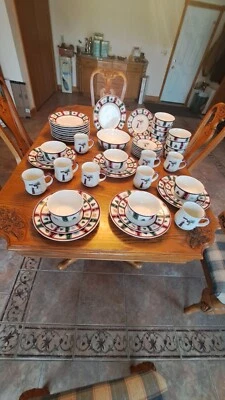 Pfaltzgraff Vintage Snow Bear 50 Piece Christmas Holiday Dinnerware Grouping - Image 1 of 4