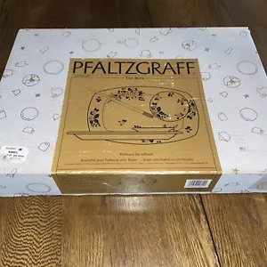 *RARE* Pfaltzgraff April 3 Piece Barbecue Set BBQ Platter Bowl Brush NIB SEALED - Picture 1 of 4