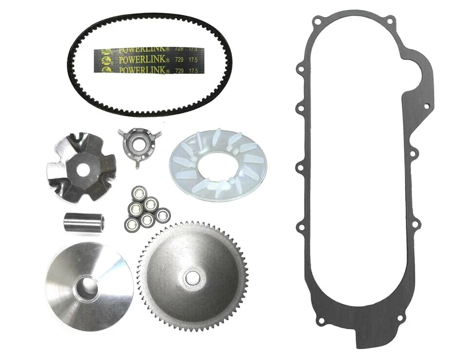 Variador de embrague delantero y correa de transmisión GY6 50cc 49cc QMB139 estuche largo scooters Foto 1 de 1