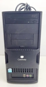 Torre de escritorio profesional Gateway Windows XP negra 9003698 con cable de alimentación - Imagen 1 de 12