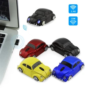 2.4Ghz Wireless V W Beetle car Mouse optical PC Laptop MAC Mice +USB Receiver - Picture 1 of 38