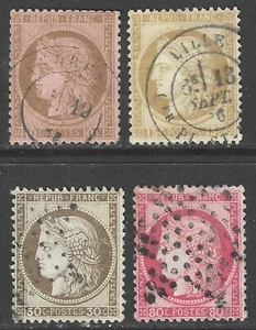 FRANCIA # 60 - 63 usato bel set completo, impeccabile e pulito ('25 SCV $31) - Foto 1 di 1