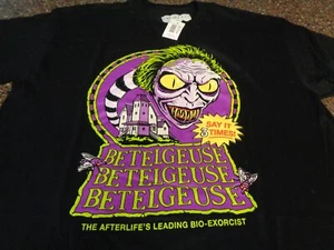 Beetlejuice Steven Rhodes T-Shirt XL Black SS Betelgeuse NWT - Picture 1 of 4