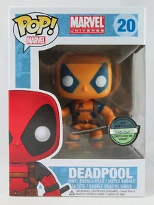 Marvel Funko Pop - Deadpool (Orange) - Convention Excl - No. 20 - Free Protector - Picture 1 of 22