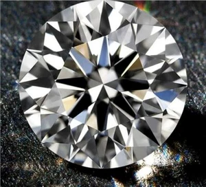 Diamante blanco suelto redondo mínimo natural 0,4 quilates 4,8 mm VVS pulido a la luz - Imagen 1 de 4