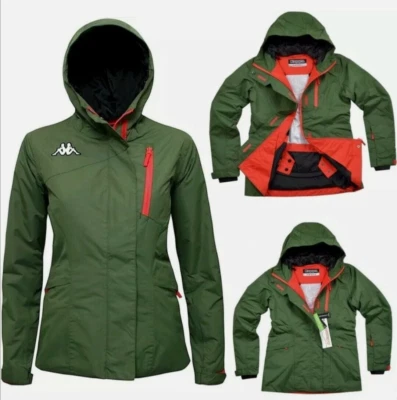 KAPPA JACKET 8CENTO WOMENS LARGE GREEN SKI JACKET WATER PROTECTION NEW WITH TAGS - Image 1 of 4