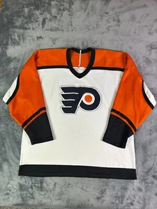 Vintage Philadelphia Flyers Hockey Jersey Adult Large Logo Patch NHL - Picture 1 of 6
