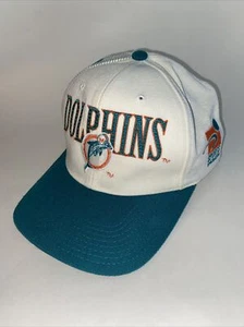 Vintage Miami Dolphins Sports Specialties Snapback Script NFL Pro Line Hat Cap - Picture 1 of 12