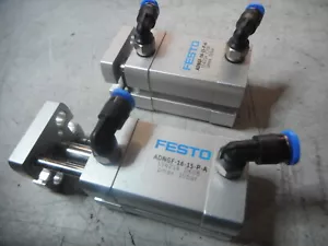FESTO - Compact Guided Cylinder -- Qty of 2 -- 16 x 15 -- ADNGF-16-15-P-A - Picture 1 of 5