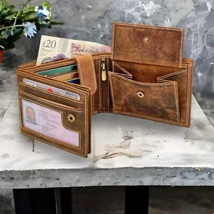 StarHide Genuine Leather Wallet, RFID Safe Cardholder Purse - Hunter Collection - Picture 1 of 7