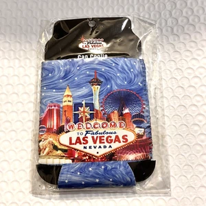 Las Vegas Doppelseitige Bierdose Coolie Koozie Hugger Halter Souvenir Geschenk Neu - Bild 1 von 11