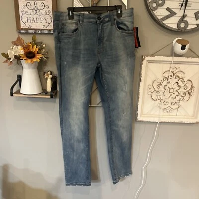 Marc Ecko Cut & Sew Mens Bootcut Boot Jeans Size 36x34 NEW NWT Blue Dark Wash - Image 1 of 4