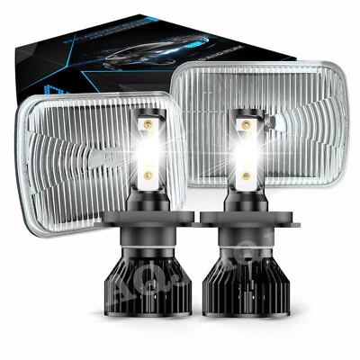 Pair 7X6" LED Headlights Hi/Lo Beam For Mazda B2000 B2200 B2600 RX-7 GLC Pickup Foto 1 de 4