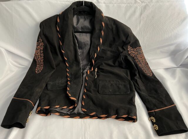 Suede Jacket in black worn by El Mariachi (Antonio Banderas) in