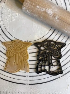 Grogu With Soup Bowl | The Mandalorian | Baby Yoda | Cookie Cutter 4 In - Picture 1 of 8