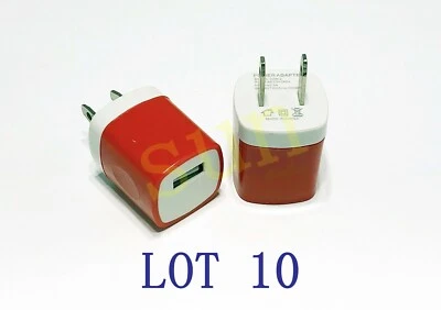  LOT10 USB Wall Charger Plug Home Power Adapter FOR iPhone Samsung Universal - Image 1 of 2