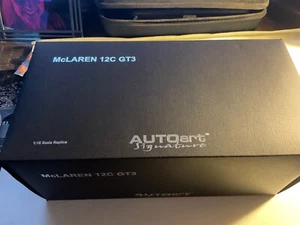 MCLAREN 12C GT3 AZURE BLUE 1/18 DIECAST MODEL CAR BY AUTOART 81344 - Picture 1 of 10